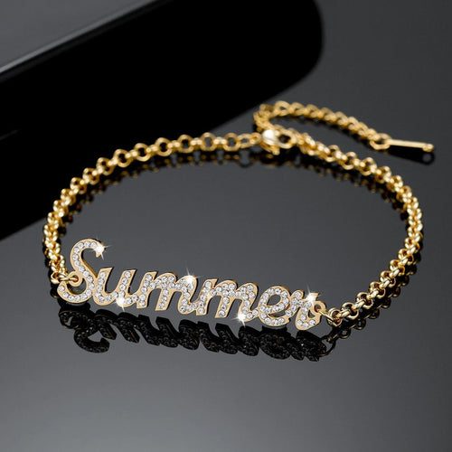 Personalized Iced Out Bling Name Bracelet