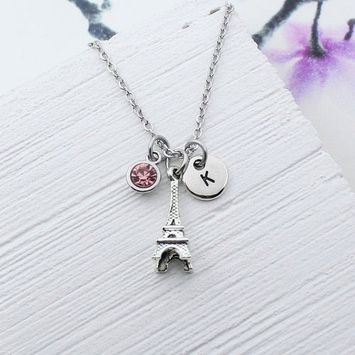 Personalize Eiffel Tower Necklace