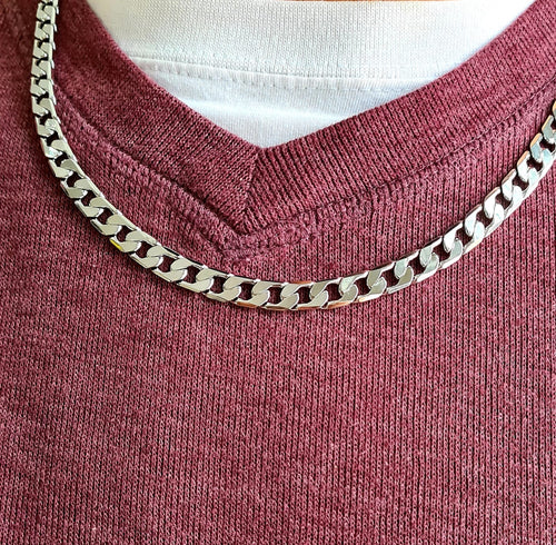 8mm Curb Chain Stainless Steel necklace