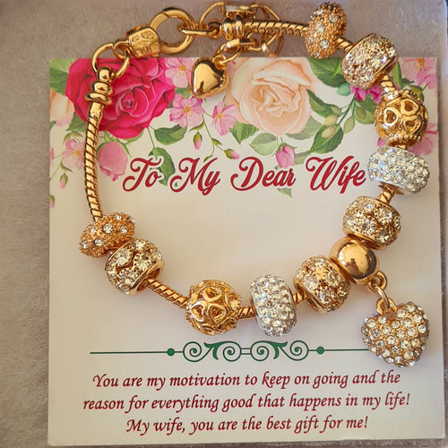 Gold Plated Charm Bracelet for Women