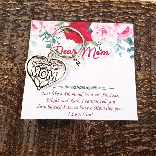 Personalized Thank You Mom Keychain