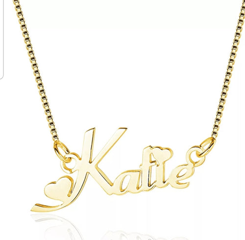 Personalized name necklace Sterling Silver