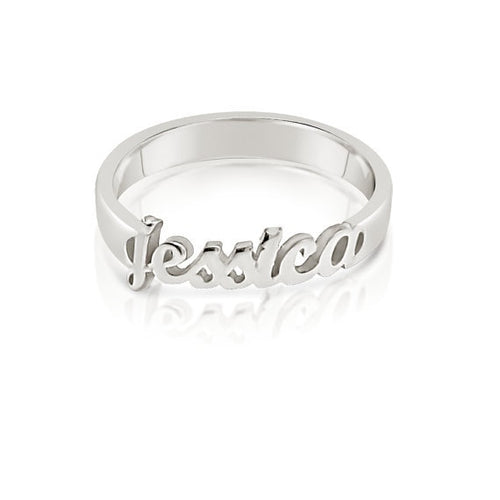 925 Sterling Silver Name Ring