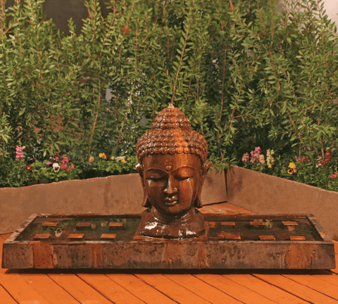 Buddha Head Outdoor Fountain