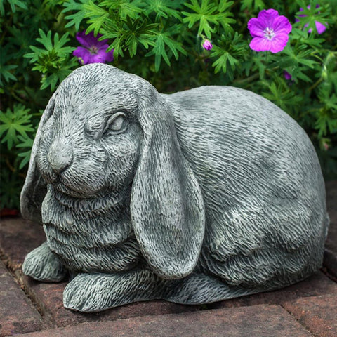 Lop-Eared Bunny Cast Stone Garden Statue