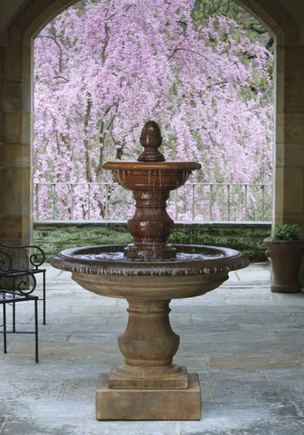 San Pietro Tiered Cast Stone Outdoor Fountain