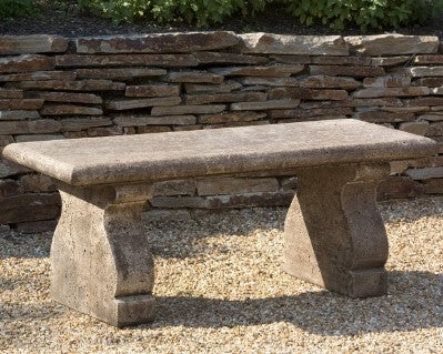 Provencal Cast Stone Bench