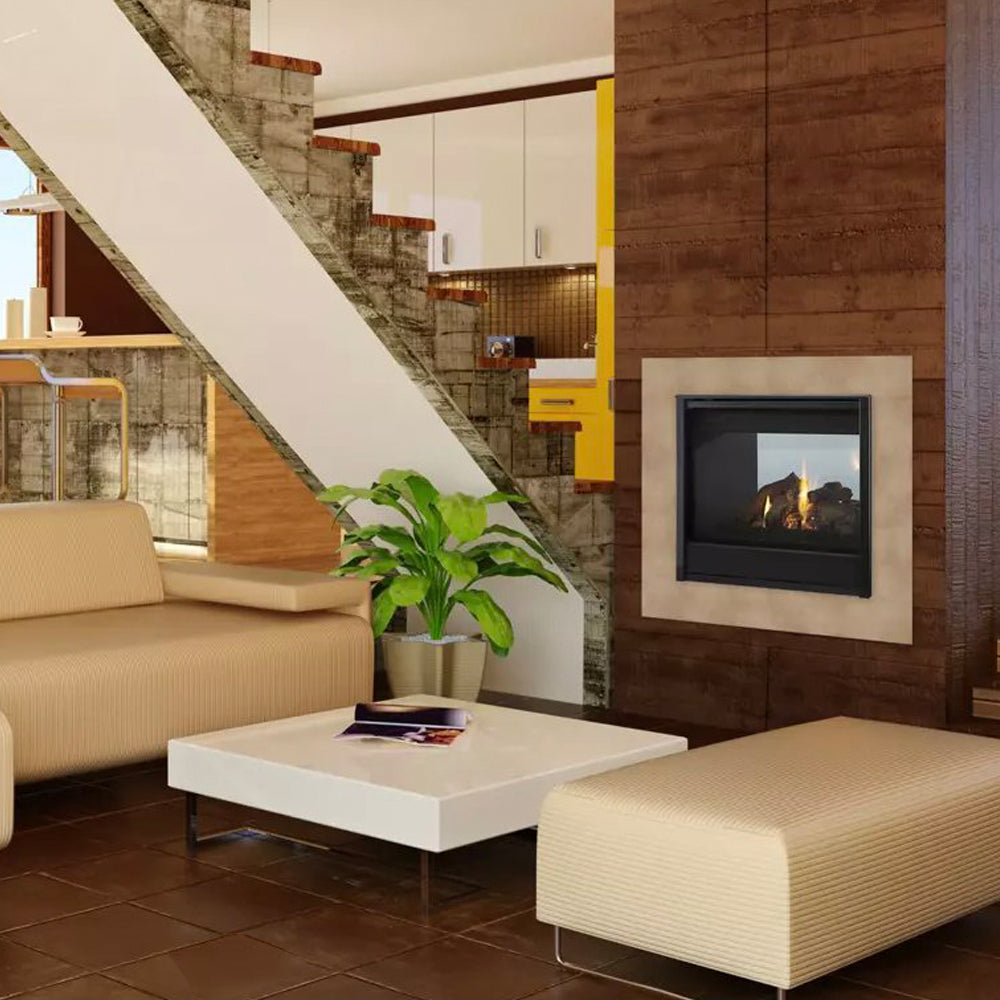 Majestic 36" See Through Direct Vent Multi Side Top/Rear Gas Fireplace With IntelliFire Touch Ignition (NG)