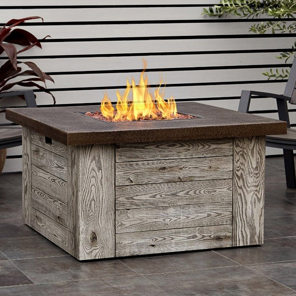 modern outdoor fireplace