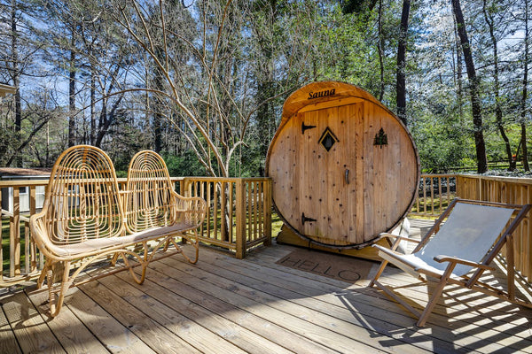 wooden sauna