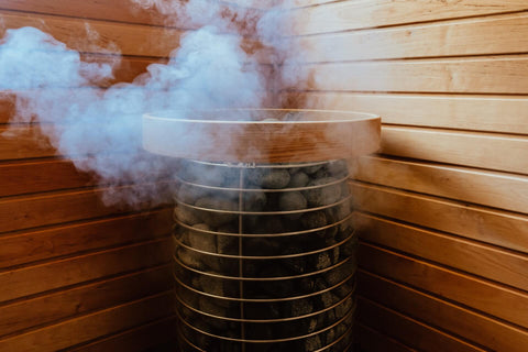 sauna and eucalyptus oil