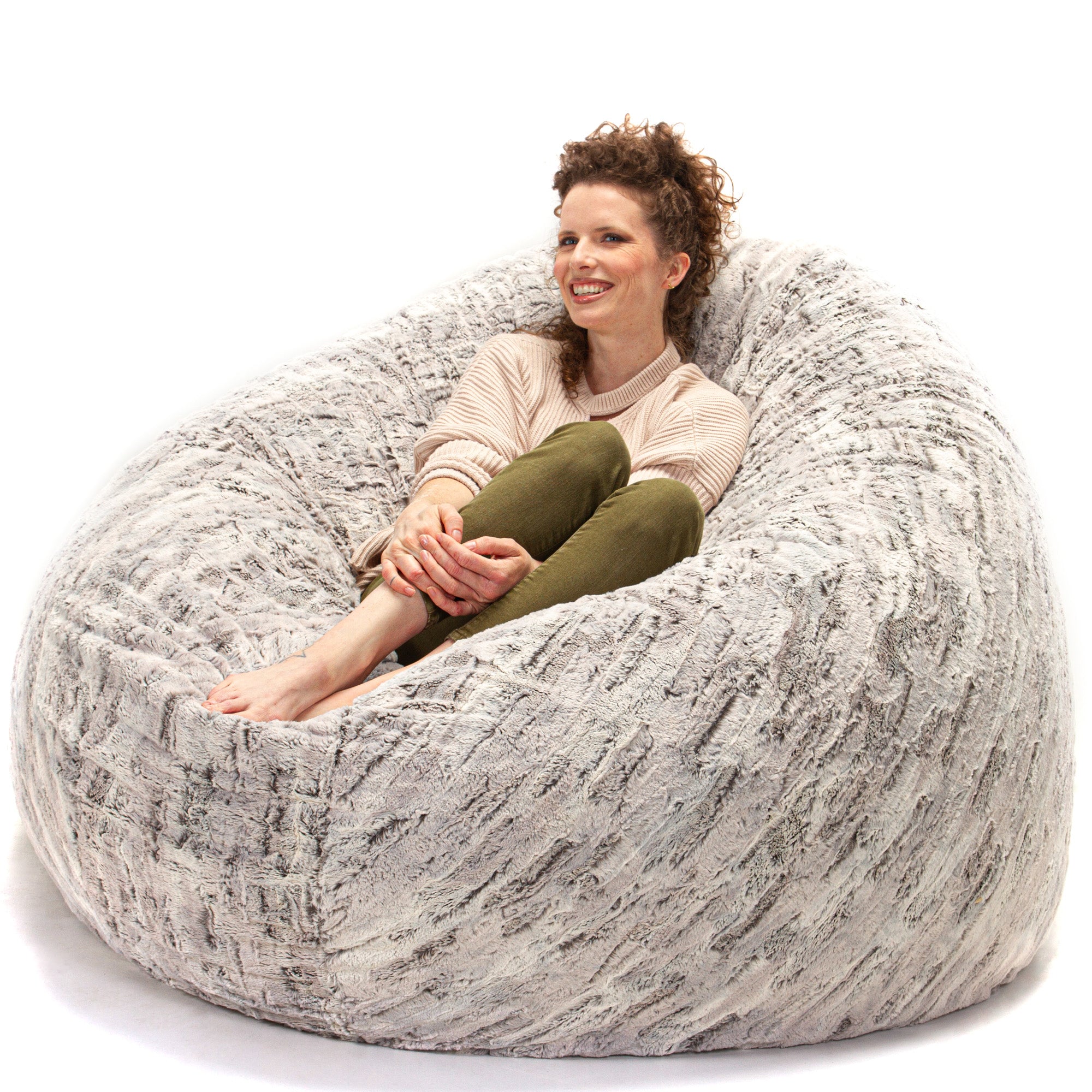 Jaxx 6 Foot Cocoon Large Bean Bag Chair For Adults In Premium Luxe F