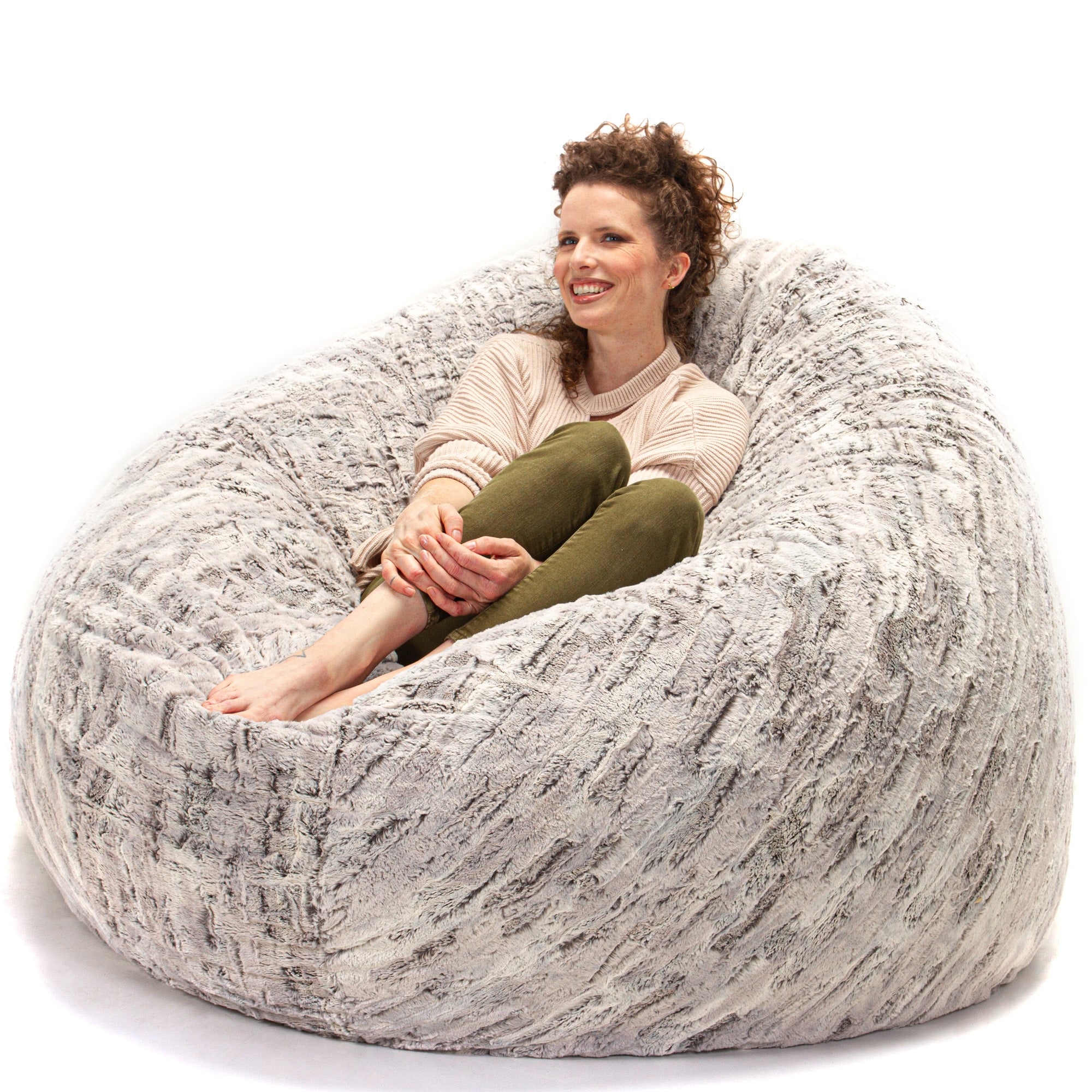 Jaxx 6 Foot Cocoon Large Bean Bag Chair for Adults in Premium Luxe F