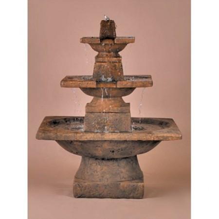  3-Tier Quadrate Outdoor Fountain 