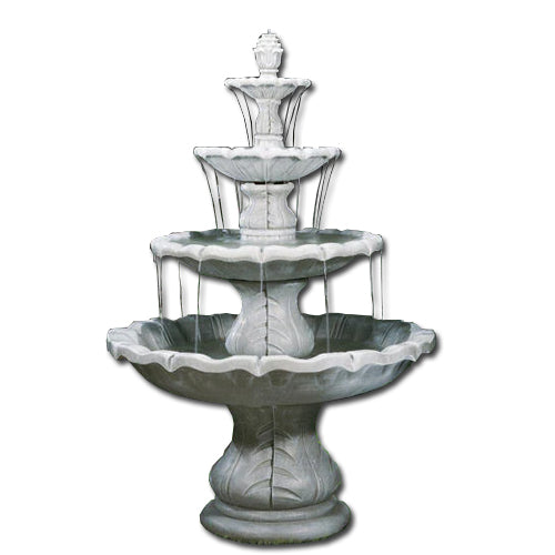  Classical Four Tier Finial Outdoor Water Fountain 