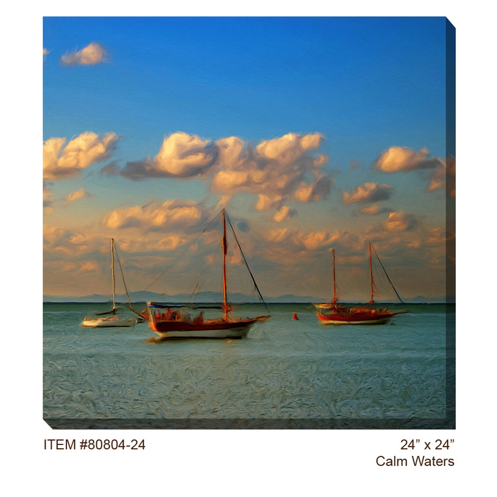  Calm Waters Outdoor Canvas Art 