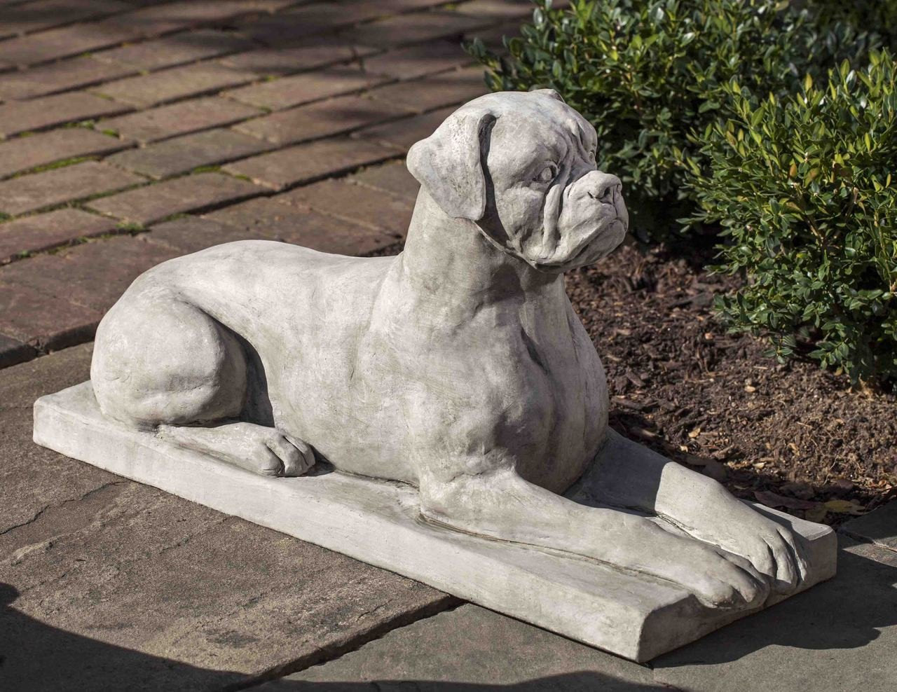  Boxer Cast Stone Garden Statue | Dog Statue 