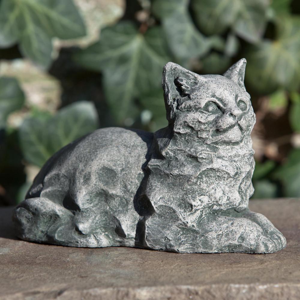  Cleo the Cat Cast Stone Garden Statue 