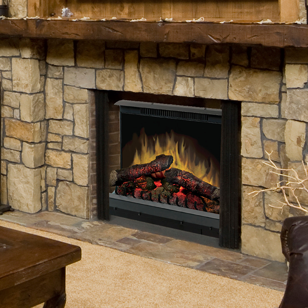  Dimplex Firebox 23" Insert With LED Log Set 