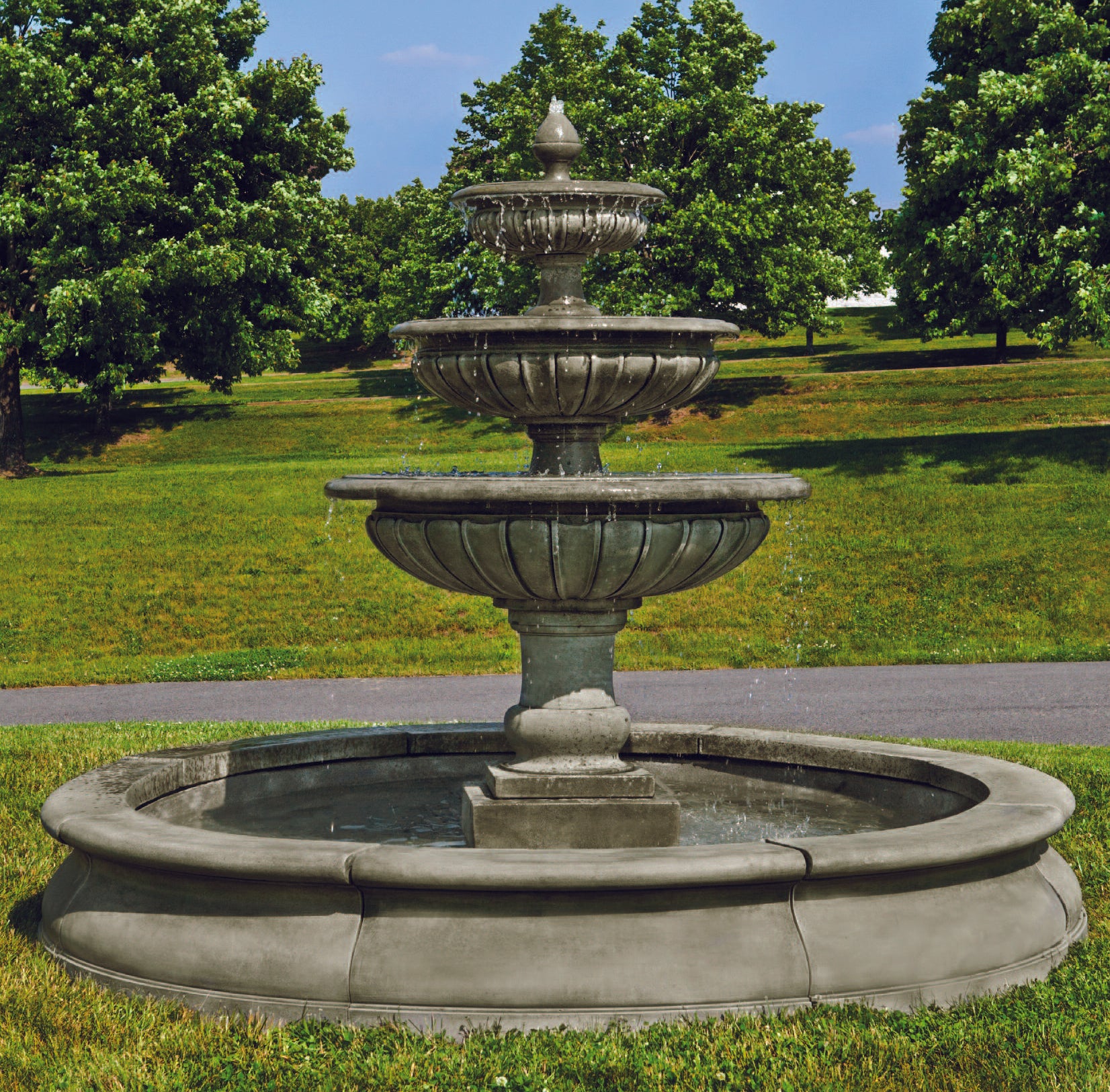  Estate Longvue Fountain | Tall Outdoor Water Fountain 