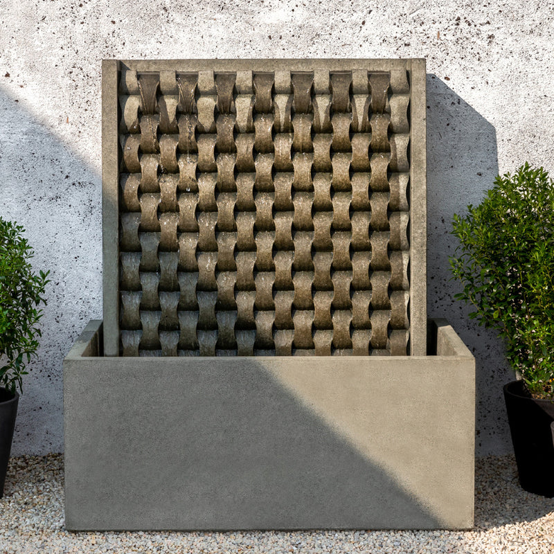 Large M Weave Outdoor Fountain - Soothing Company
