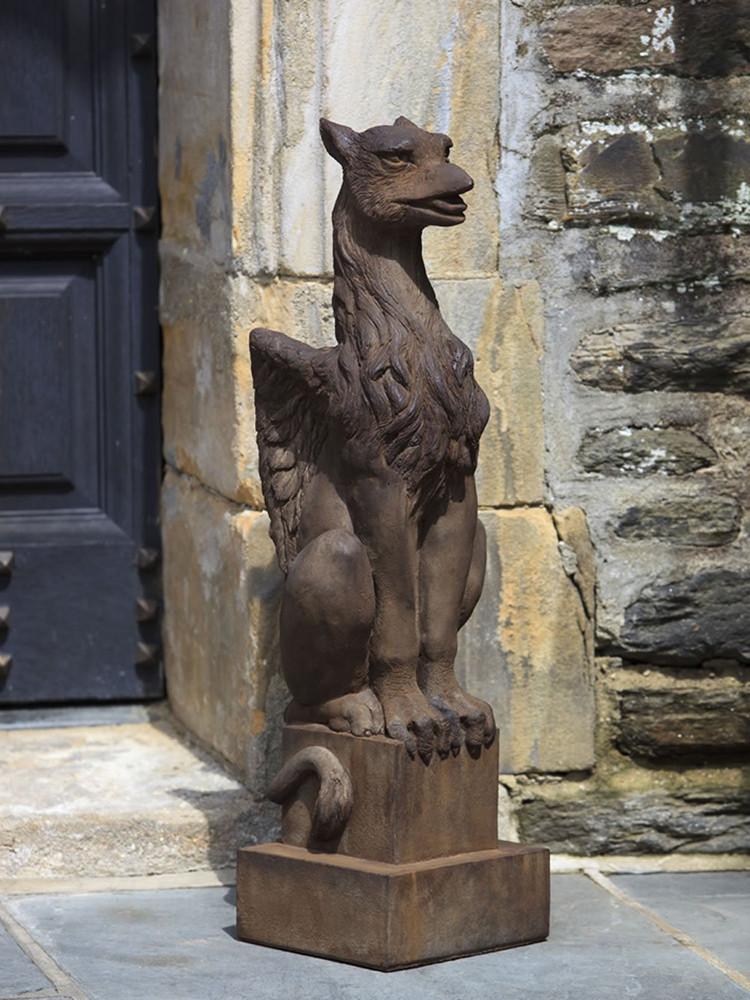  Gryphon Cast Stone Garden Statue 