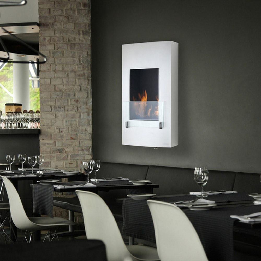  Eco-Feu Hollywood Wall Mounted Biofuel Fireplace 