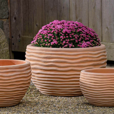 Campania 6480-2402 Madera Tall Planter - Terra Cotta 2-Piece Set