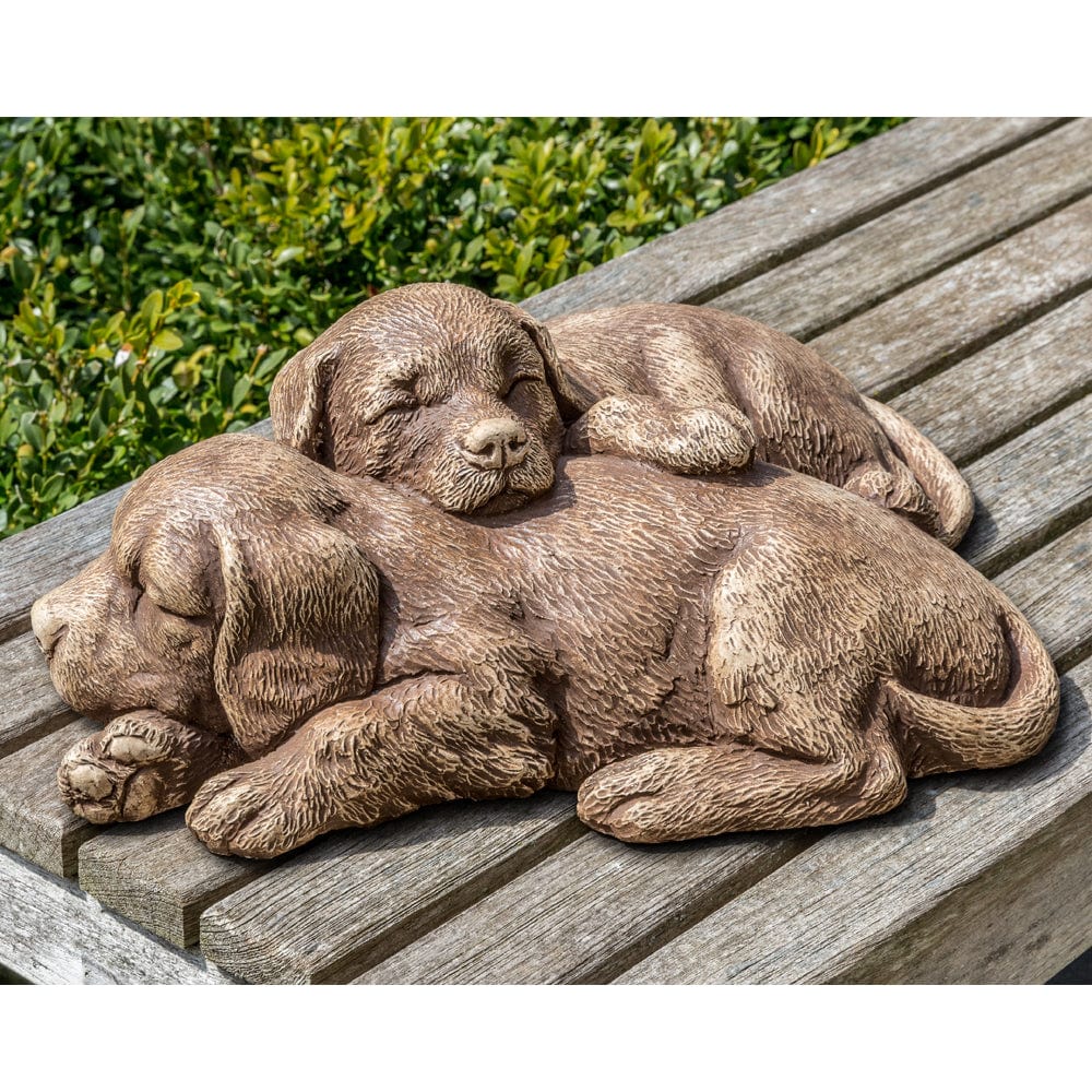  Nap Time Puppies Dog Garden Statue 