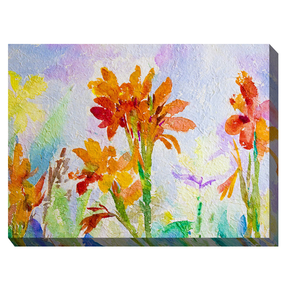  Canna Watercolor Outdoor Canvas Art 