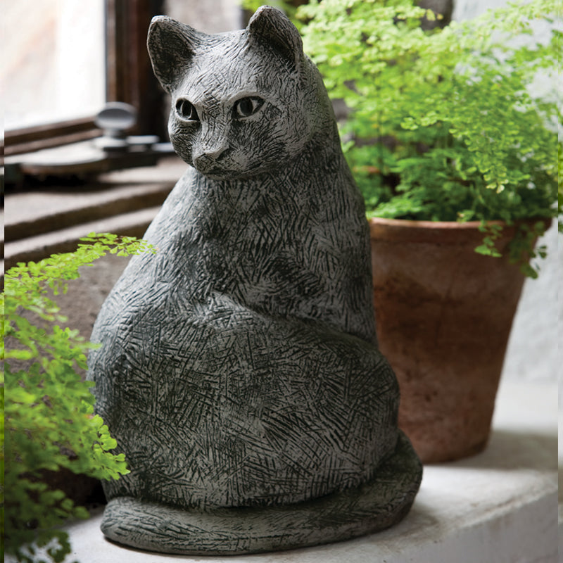  Prowl Cat Cast Stone Garden Statue 