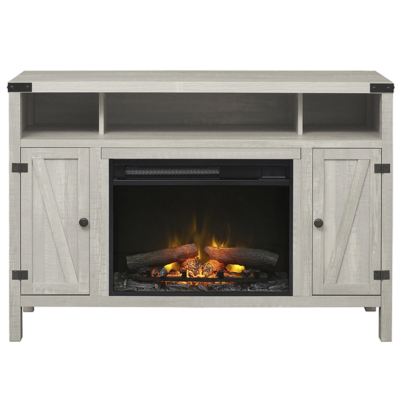  Sadie Media Console Electric Fireplace With Logs 