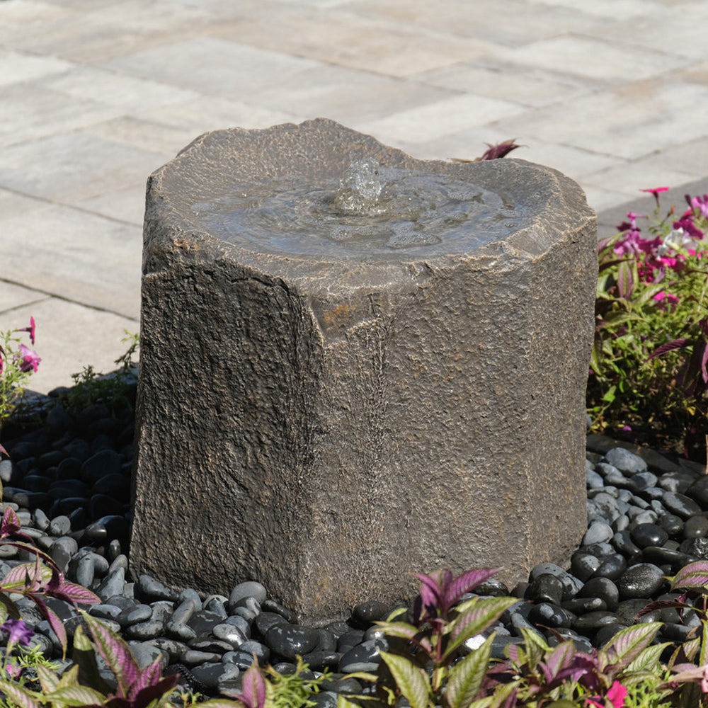  Small Caldera Single Stone Garden Fountain 