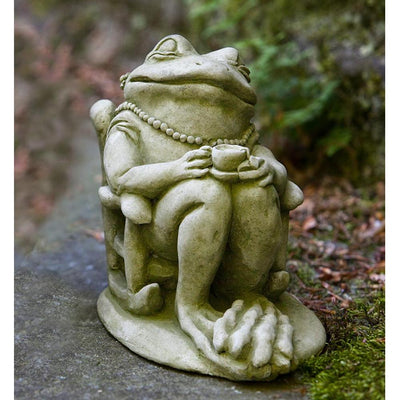 Totally Zen Too Frog Cast Stone Garden Statue