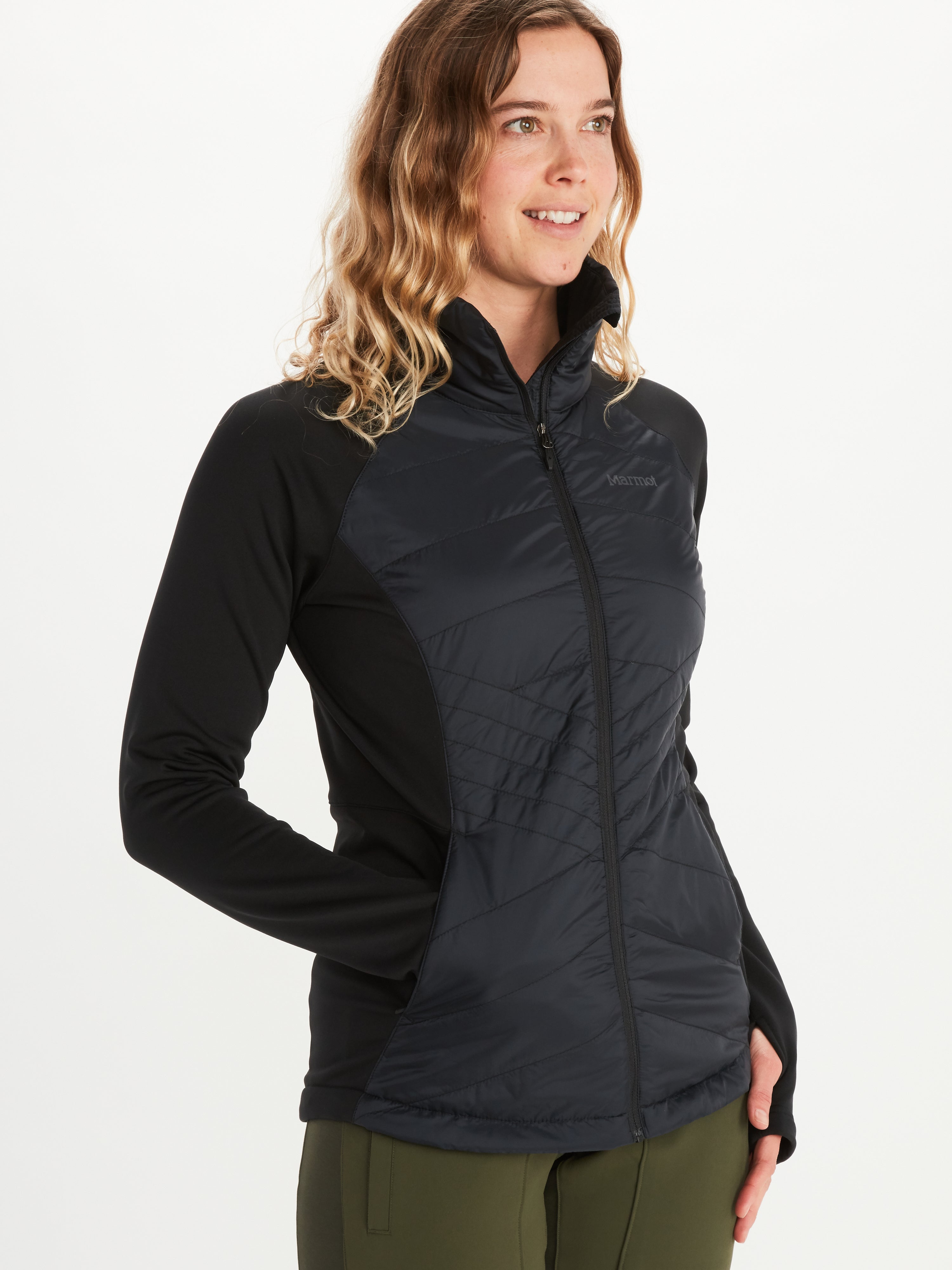 women's hybrid jacket with hood