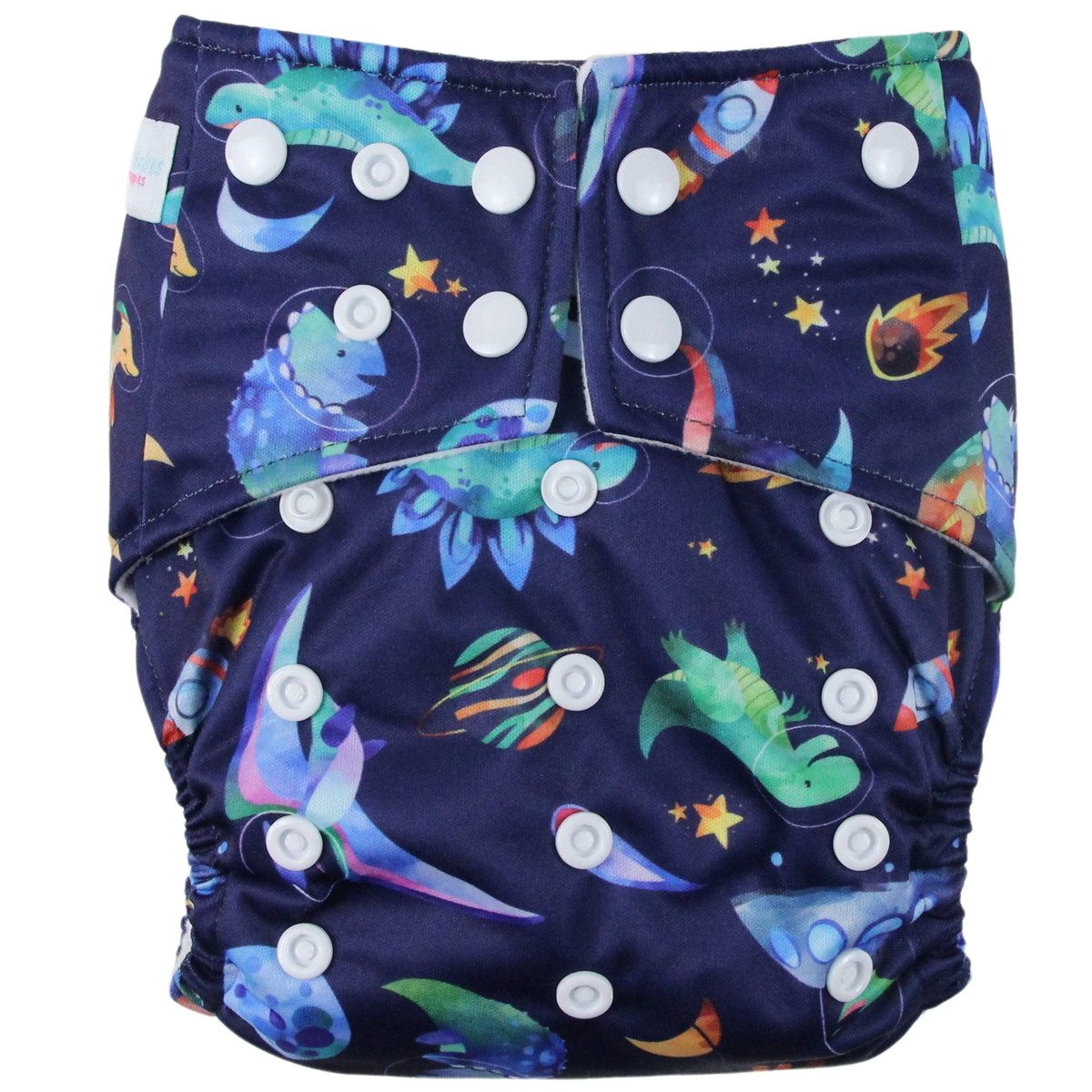 Space Dinos OSFM Nappy– Boho Babes Cloth Nappies