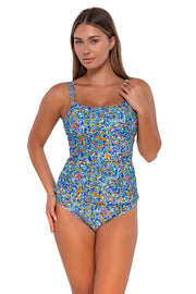 Sunsets Swimwear Pansy Fields Taylor Tankini Top