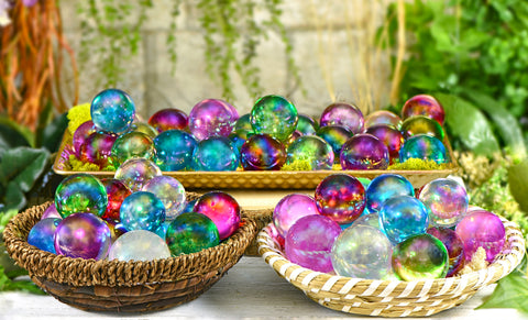 Aura Quartz Crystal Orbs Spheres