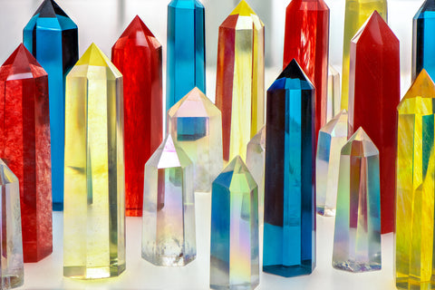 Aura Quartz Crystal Towers