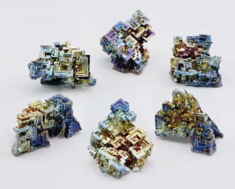 Collection of Bismuth Crystals
