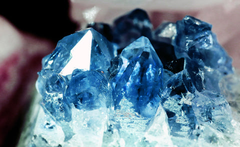 Blue Quartz Crystal Cluster