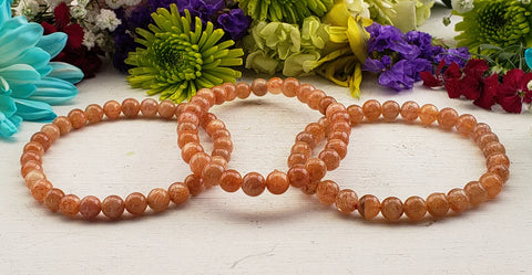 Peach moonstone bracelets