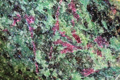 Ruby Zoisite texture close up