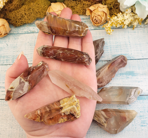 Mystery Crystal Box - Crystals, Bracelets, Palm Stones, Selenite, Palo  Santo, Tumble and Rough Stones! (Crystal Confetti, Crystal Gifts)