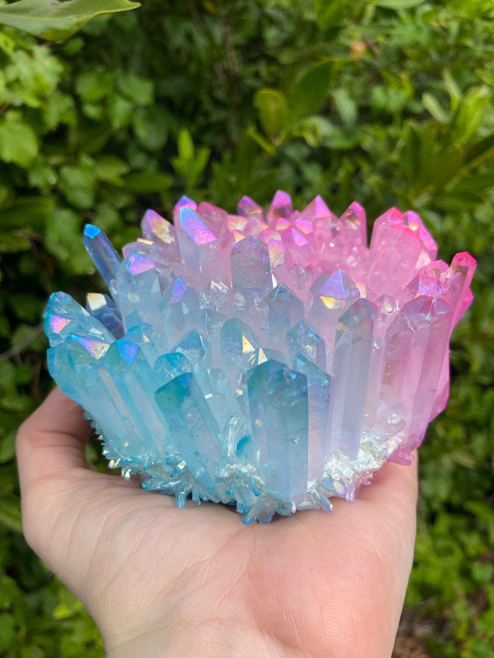 aqua aura quartz