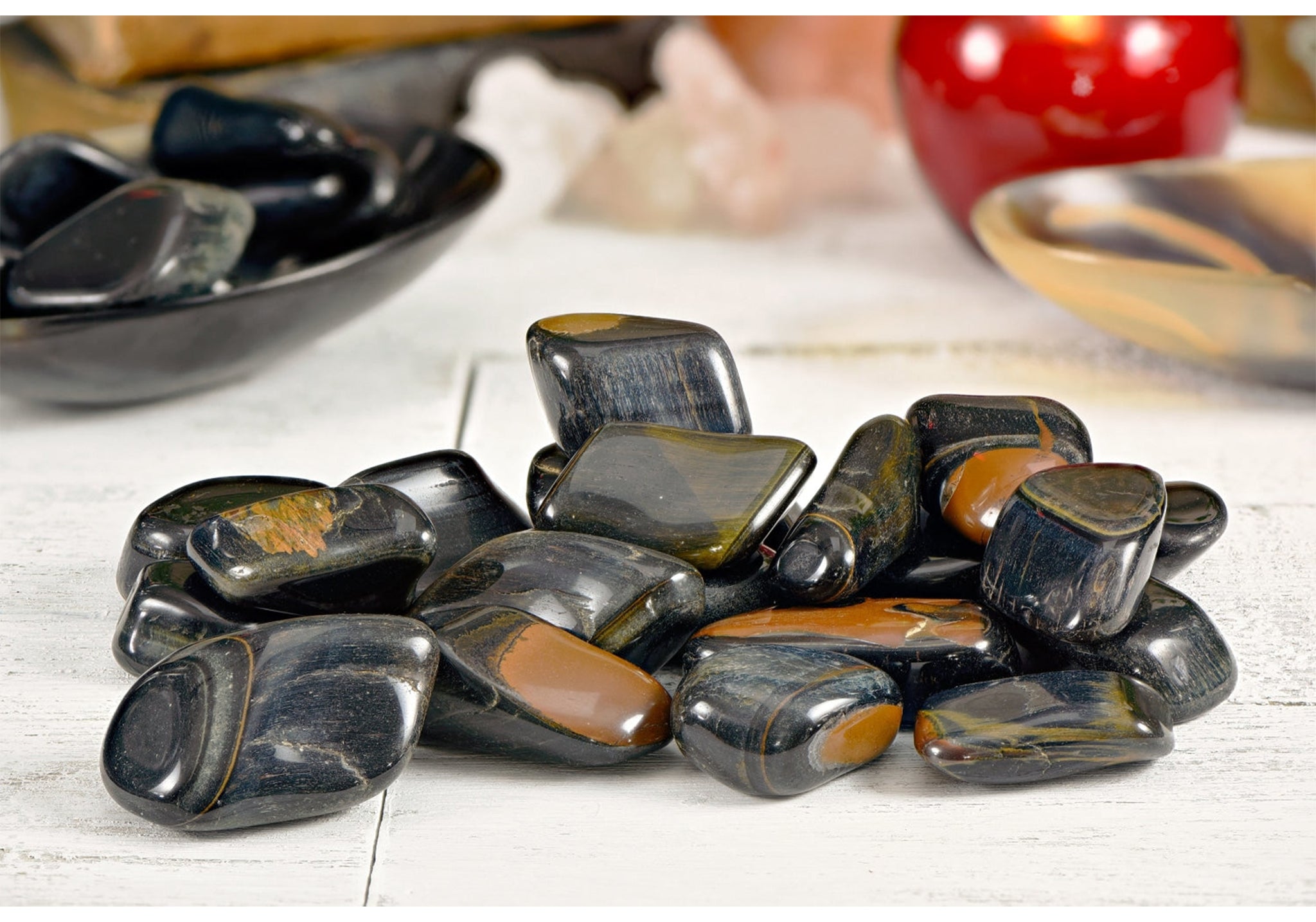 blue tiger eye gemstone