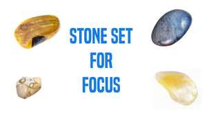 Focus Energy Gemstone Pocket Stone Set | Crystal Gemstone Shop.
