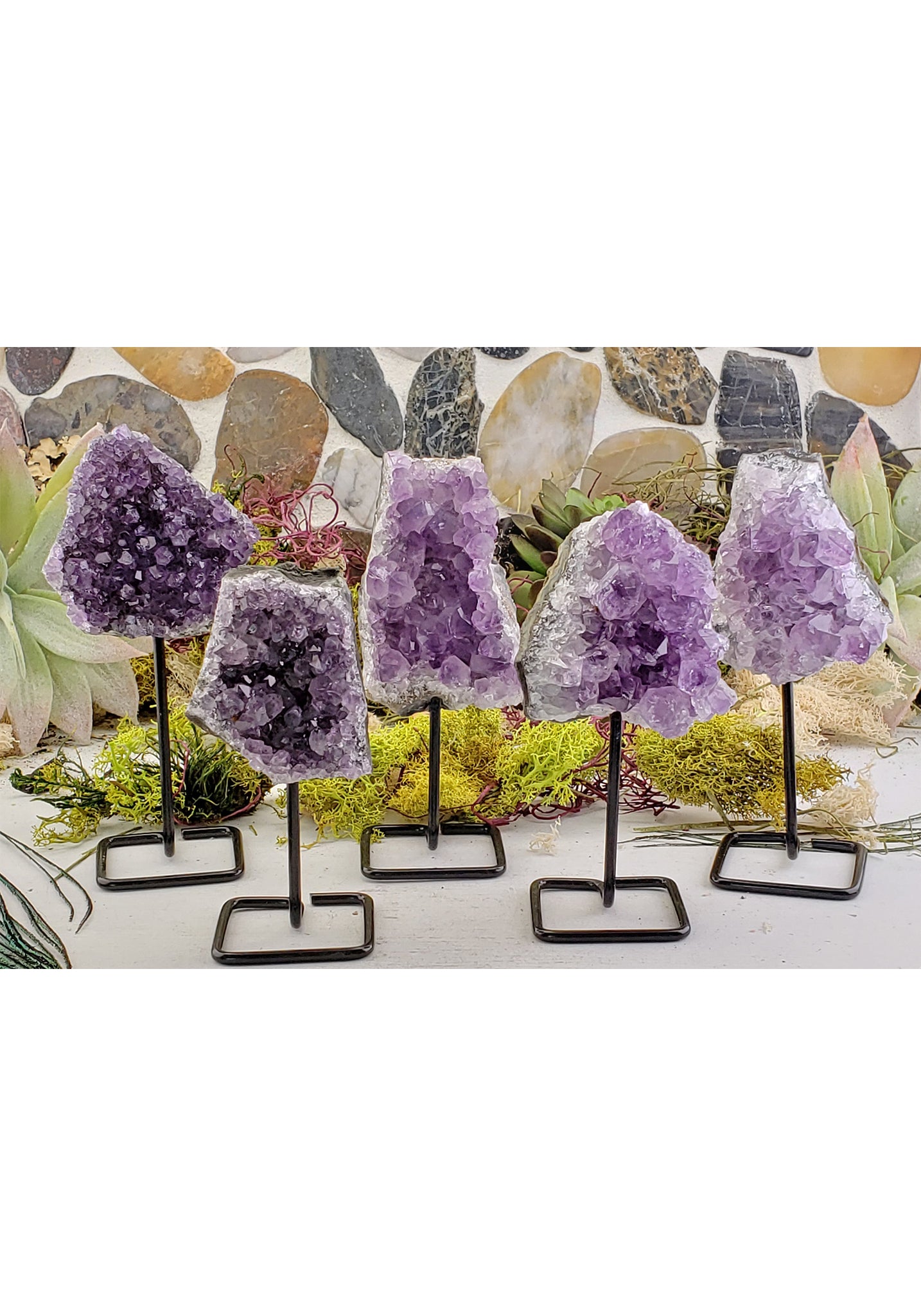 Gemstones on Display & Display Stands Crystal Gemstone Shop