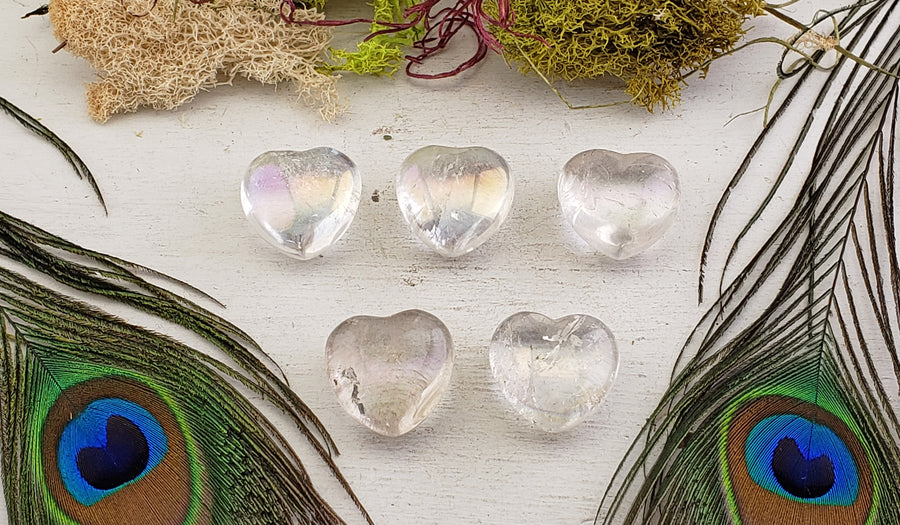 angel aura quartz heart