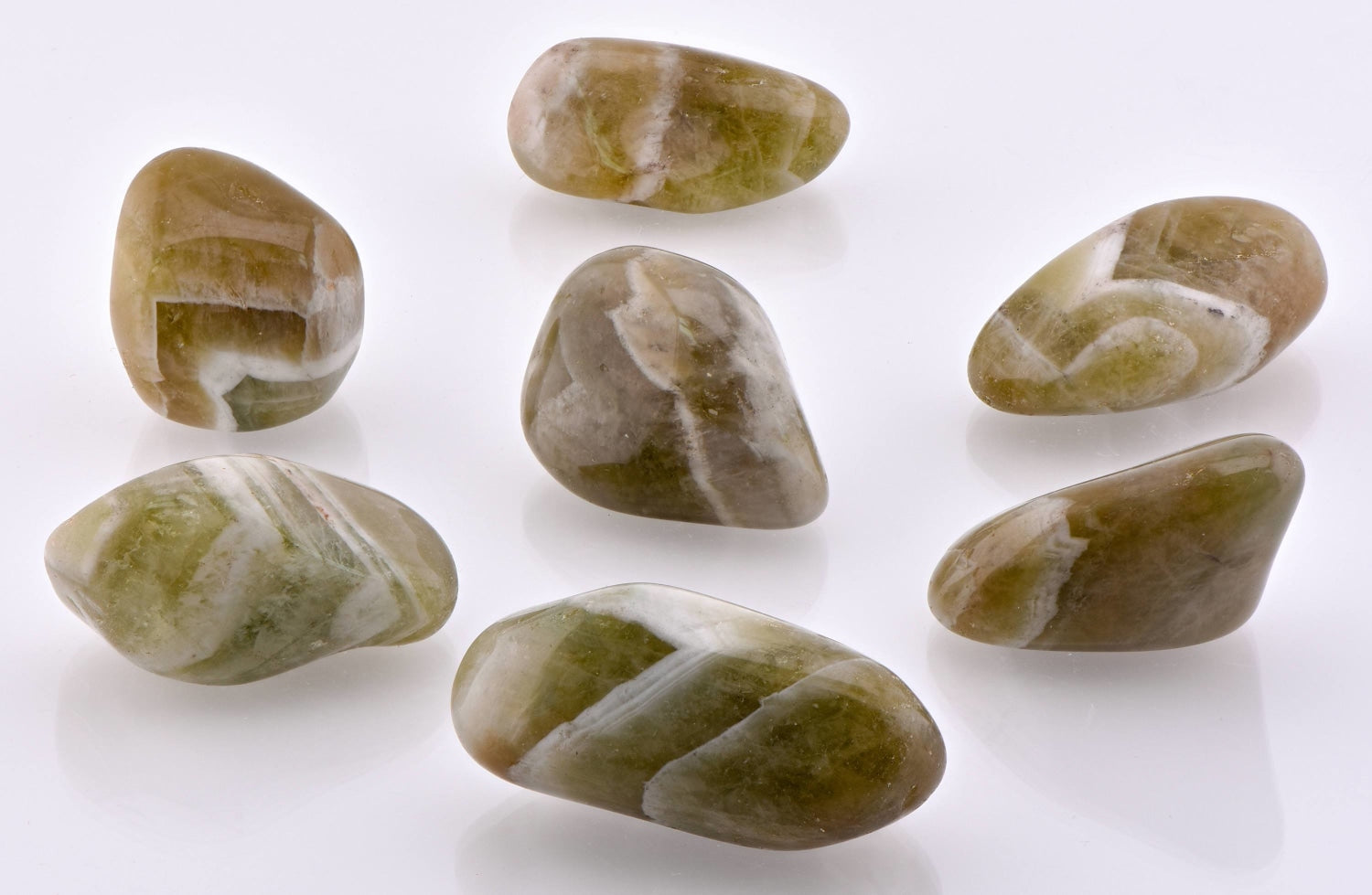 green amethyst tumbled